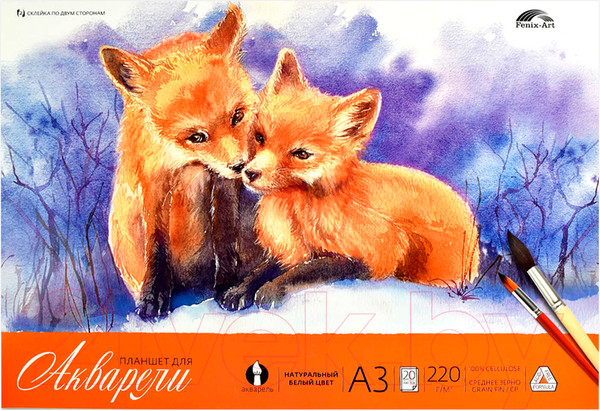 Изображение товара Альбом для рисования Fenix Art Art Лисички / 59484