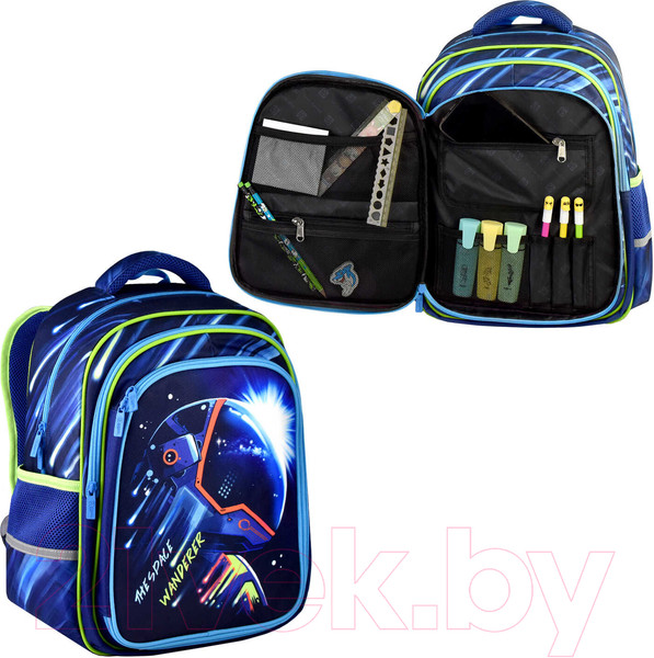 Изображение товара Школьный рюкзак Феникс+ Космонавт / 61439