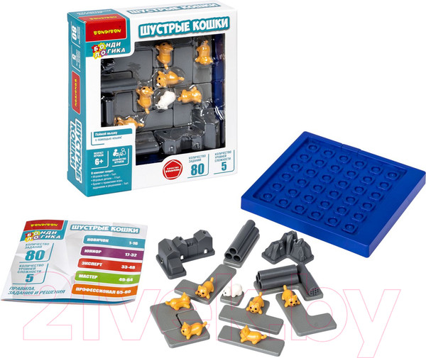 Изображение товара Настольная игра Bondibon Логическая игра. Шустрые кошки / ВВ5907