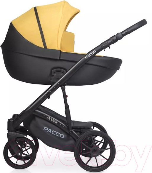 Изображение товара Детская универсальная коляска Riko Basic Pacco 2 в 1 (08, желтый/черный)