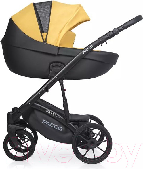 Изображение товара Детская универсальная коляска Riko Basic Pacco 2 в 1 (08, желтый/черный)