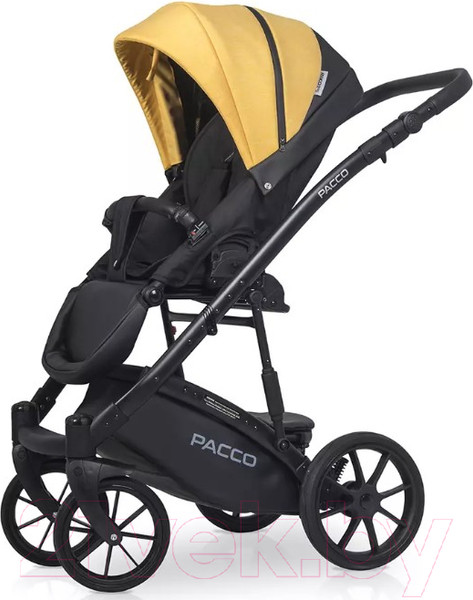Изображение товара Детская универсальная коляска Riko Basic Pacco 2 в 1 (08, желтый/черный)