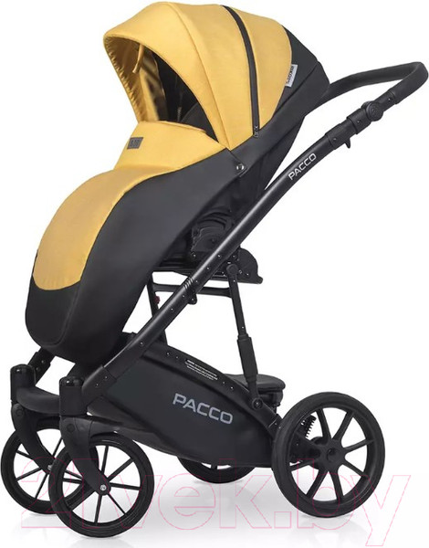 Изображение товара Детская универсальная коляска Riko Basic Pacco 2 в 1 (08, желтый/черный)