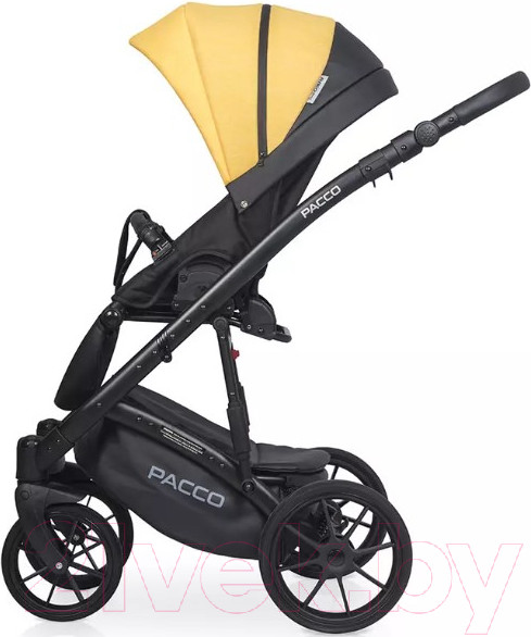 Изображение товара Детская универсальная коляска Riko Basic Pacco 2 в 1 (08, желтый/черный)