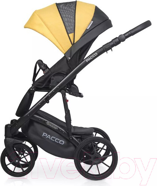 Изображение товара Детская универсальная коляска Riko Basic Pacco 2 в 1 (08, желтый/черный)