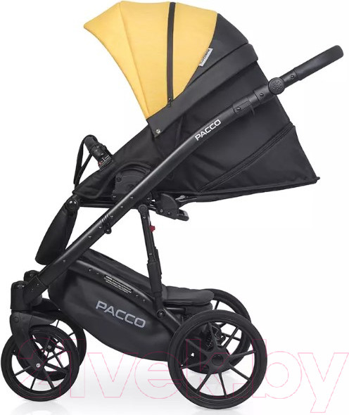 Изображение товара Детская универсальная коляска Riko Basic Pacco 2 в 1 (08, желтый/черный)