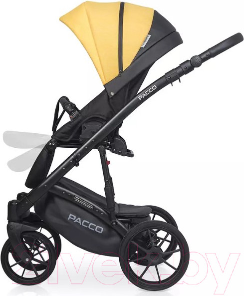 Изображение товара Детская универсальная коляска Riko Basic Pacco 2 в 1 (08, желтый/черный)