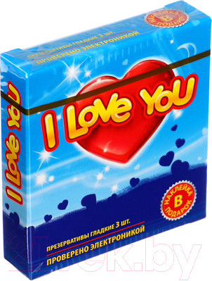 Изображение товара Презервативы I Love You Гладкие (3шт)