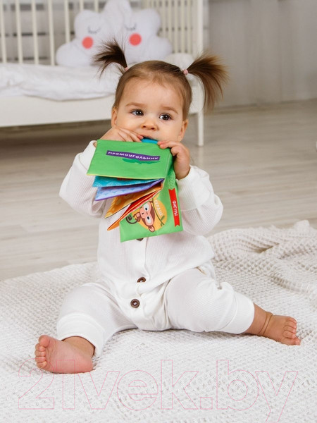 Изображение товара Развивающая игрушка Amarobaby Книжка-игрушка с грызунком Soft Book Транспорт / AMARO-201SBT/28