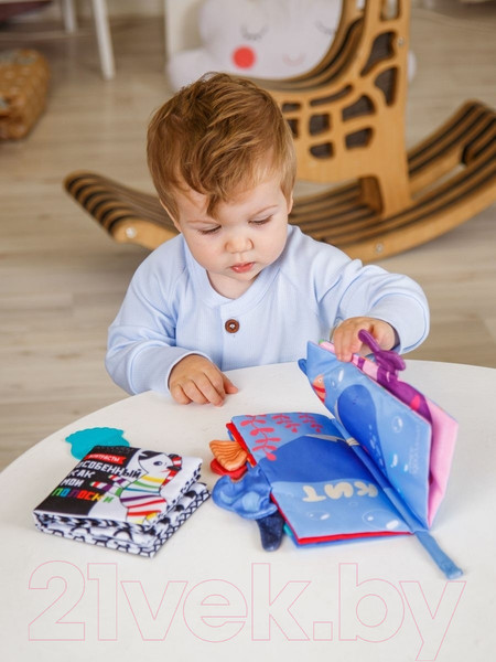 Изображение товара Развивающая игрушка Amarobaby Книжка-игрушка с грызунком Soft Book Транспорт / AMARO-201SBT/28