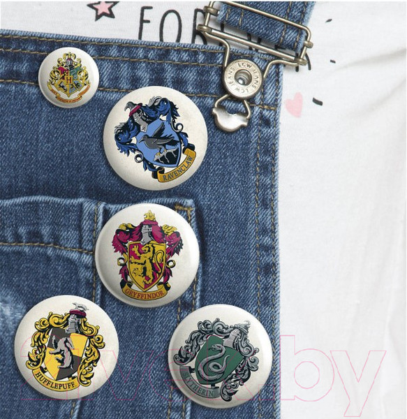 Изображение товара Набор значков Эксмо Гарри Поттер / 9785040043965 (5шт)