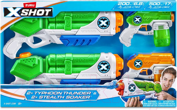 Изображение товара Набор игрушечного оружия Zuru X-Shot Water Ворфейс / 5605Z