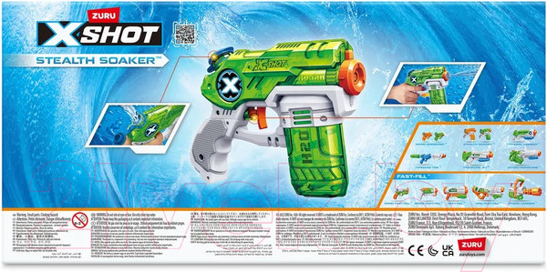 Изображение товара Набор игрушечного оружия Zuru X-Shot Water Стелс Сокер Дабл / 1227
