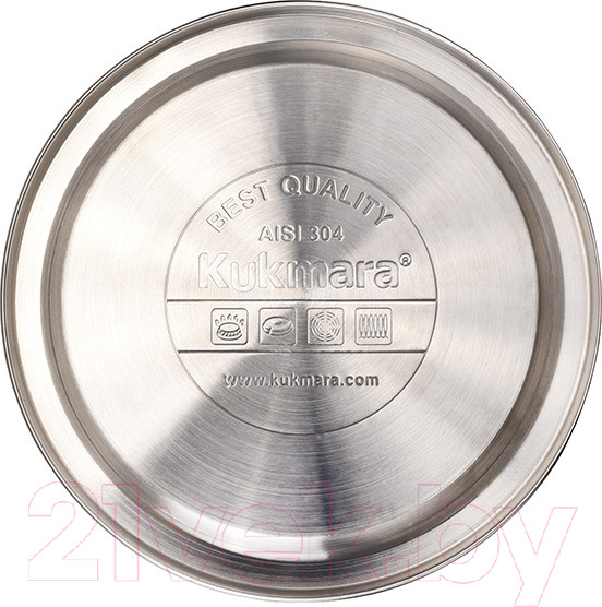 Изображение товара Чайник со свистком Kukmara Серый мрамор kuk-07 / 3103455