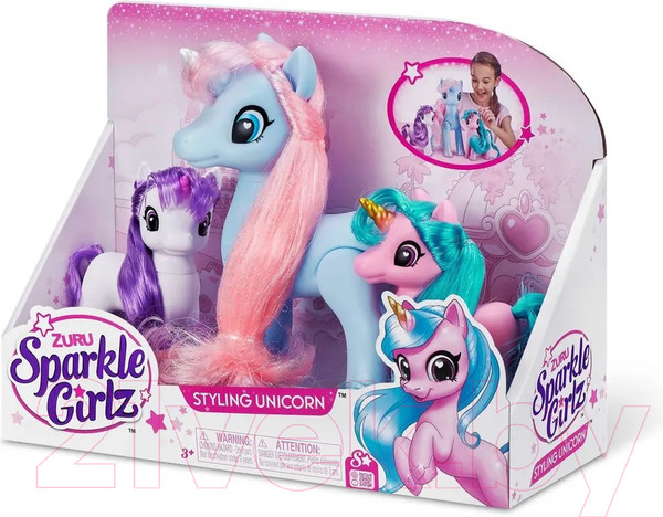 Изображение товара Набор фигурок игровых Zuru Sparkle Girlz Единорог / 100373