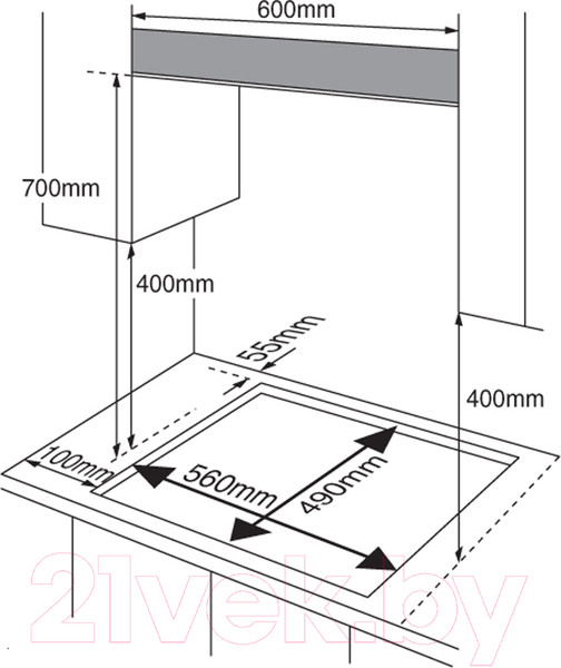 Изображение товара Газовая варочная панель Samsung NA64H3030AS/WT