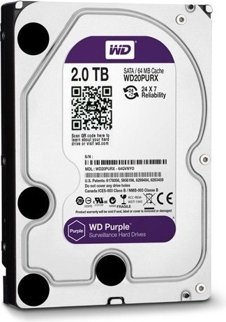 Изображение товара Жесткий диск Western Digital Purple 2TB (WD20PURX)