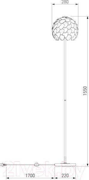 Изображение товара Торшер Bogate's Cedro 01100/1