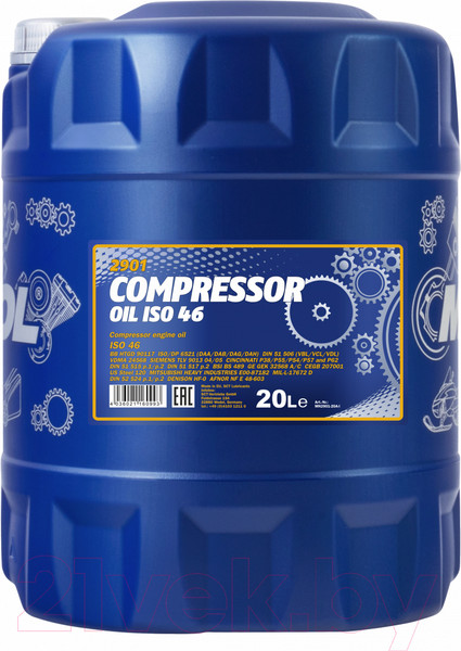 Изображение товара Индустриальное масло Mannol Compressor Oil ISO 46 / MN2901-20 (20л)