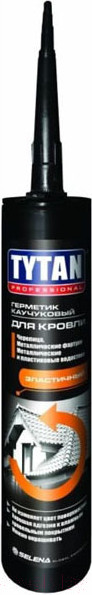 Изображение товара Герметик каучуковый Tytan Professional Для кровли (310мл, черный)