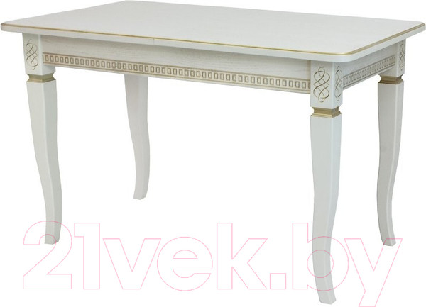 Изображение товара Обеденный стол Импэкс Leset Дакота 1Р 1013 (слоновая кость/патина золото)