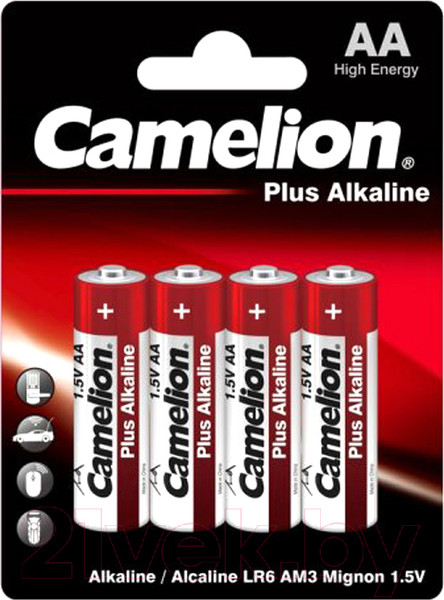 Изображение товара Комплект батареек Camelion LR6-BP4 / 7370