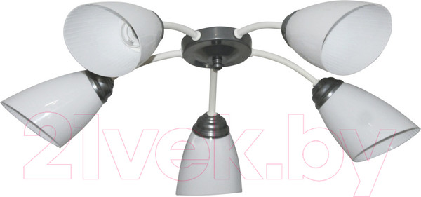 Изображение товара Люстра Элетех Китти 151 НПБ 01-5х60-134 Е27 / 1005405001 (белый/хром)