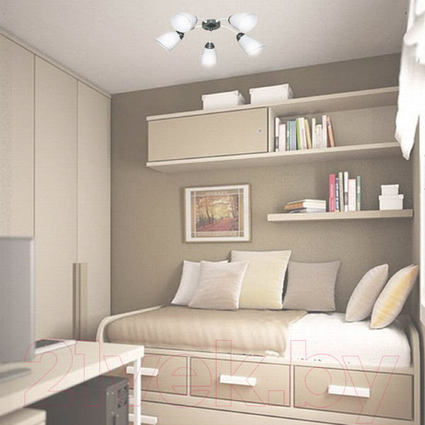 Изображение товара Люстра Элетех Китти 151 НПБ 01-5х60-134 Е27 / 1005405001 (белый/хром)