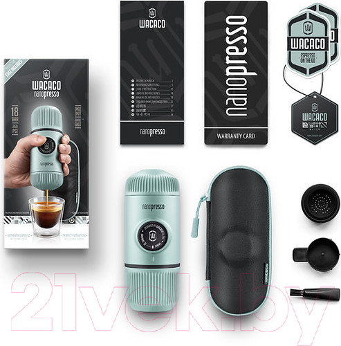Изображение товара Кофеварка эспрессо Wacaco Nanopresso Elements Arctic Blue