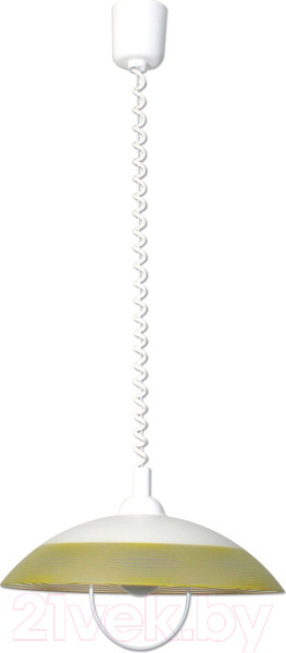 Изображение товара Потолочный светильник Элетех Колорика Клэр 410 НСБ 72-60 М52 / 1005253183 (матовый белый-салатовый)