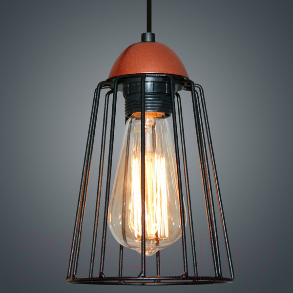 Изображение товара Потолочный светильник Элетех Конти 211 НСБ 01-60-169 Е27 / 1005405025 (черный муар/медь)