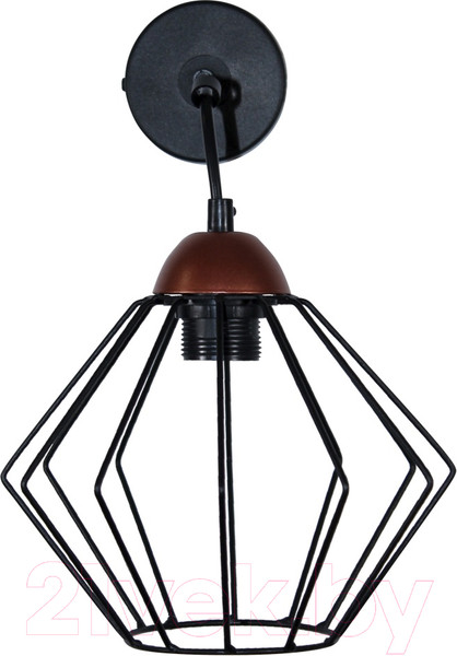 Изображение товара Бра Элетех Конти 511 НББ 01-60-165 Е27 / 1005405031 (черный муар/медь)