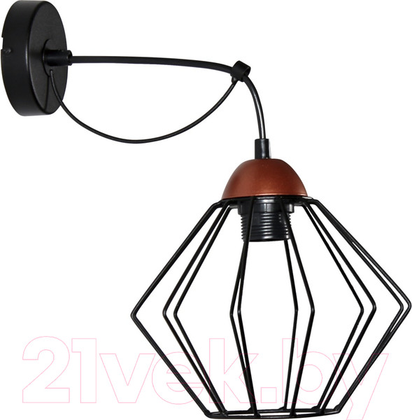 Изображение товара Бра Элетех Конти 511 НББ 01-60-165 Е27 / 1005405031 (черный муар/медь)