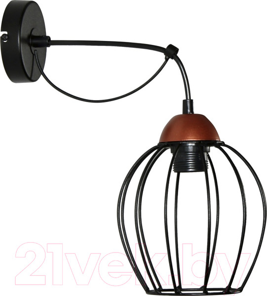 Изображение товара Бра Элетех Конти 511 НББ 01-60-165 Е27 / 1005405029 (черный муар/медь)