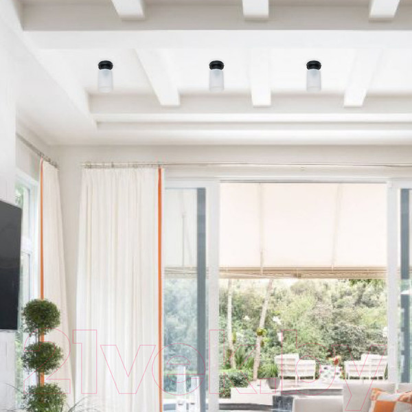 Изображение товара Потолочный светильник Элетех Крош 111 НПБ 01-60-104 Е27 / 1005404607 (черный муар)