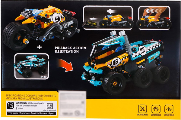 Изображение товара Конструктор инерционный Jisi Bricks Трюковый мотоцикл / 2588808    