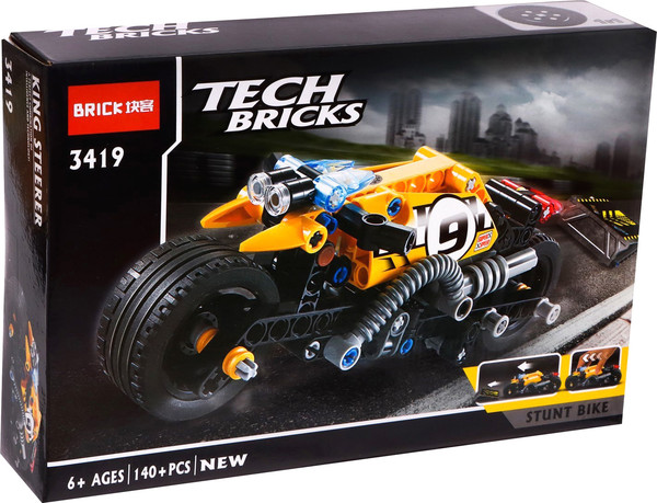Изображение товара Конструктор инерционный Jisi Bricks Трюковый мотоцикл / 2588808    
