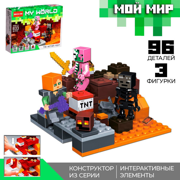 Изображение товара Конструктор Jisi Bricks Мой мир 7846688