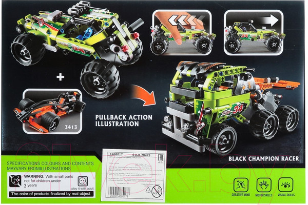 Изображение товара Конструктор инерционный Brick Джип-Ралли / 1468017