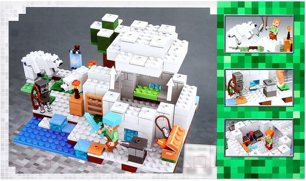 Изображение товара Конструктор Brick Ледяной дом / 5208261