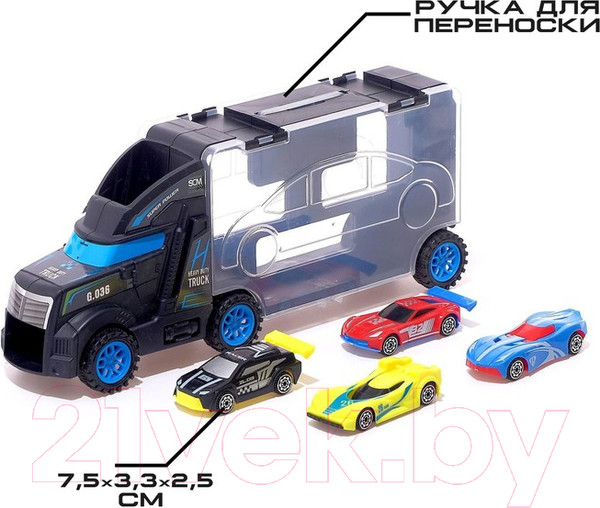 Изображение товара Автовоз игрушечный Sima-Land Грузовик. Перевозчик / 5036798