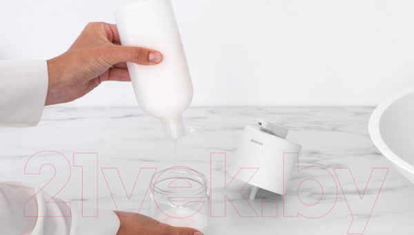 Изображение товара Дозатор для жидкого мыла Brabantia MindSet 303227 (минерально-белый)