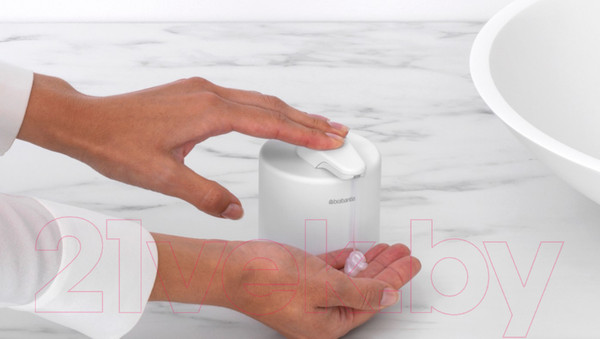 Изображение товара Дозатор для жидкого мыла Brabantia MindSet 303227 (минерально-белый)
