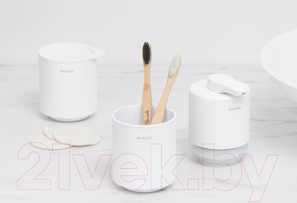 Изображение товара Дозатор для жидкого мыла Brabantia MindSet 303227 (минерально-белый)