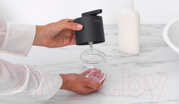 Изображение товара Дозатор для жидкого мыла Brabantia MindSet 303203 (минерально-серый)