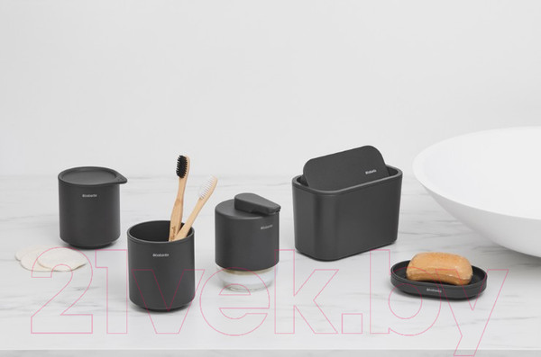 Изображение товара Стакан для зубной щетки и пасты Brabantia MindSet 303241 (минерально-серый)