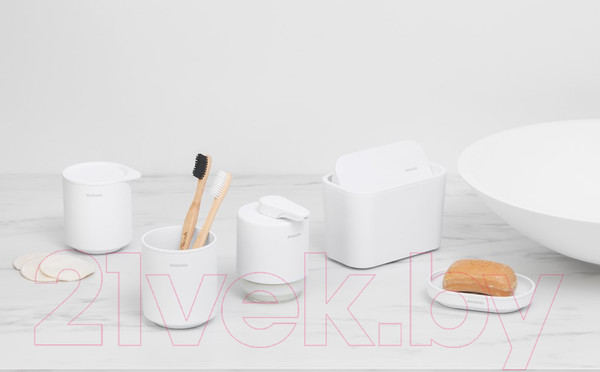 Изображение товара Банка в ванную Brabantia MindSet 303302 (минерально-белый)