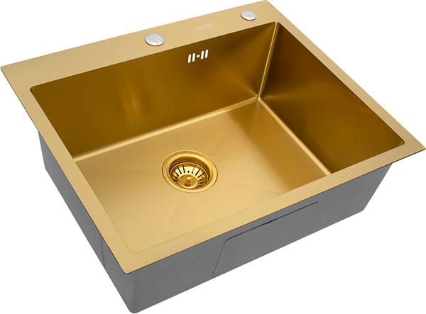 Изображение товара Мойка кухонная Arfeka Eco AR PVD Nano 60x50 (золото)