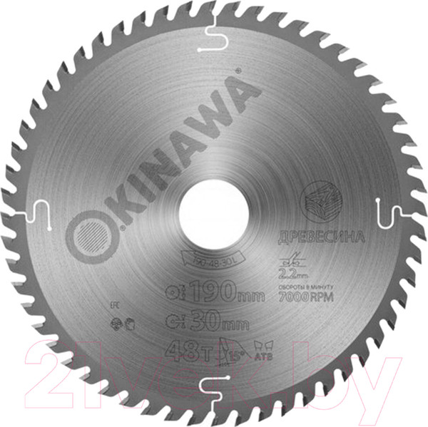Изображение товара Пильный диск Okinawa 190-48-30L