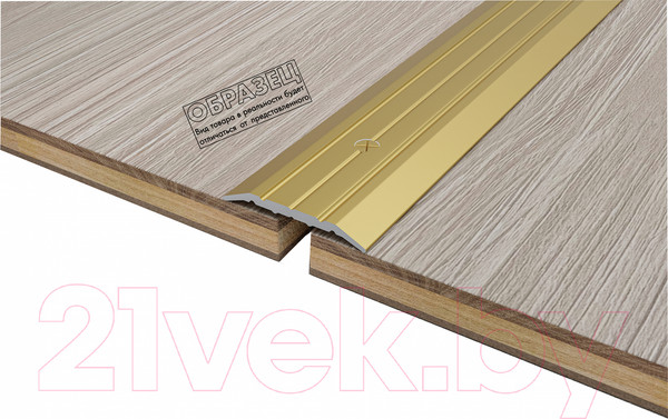 Изображение товара Порог Русский Профиль Анодированный 25мм 1.8м (золото матовое)